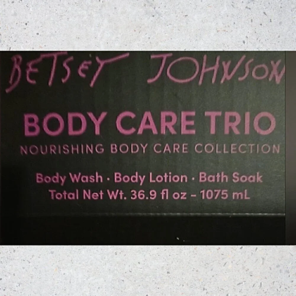 Betsey Johnson 3 piece Berry Rose Gift Boxed Set Body Care Collection NIB